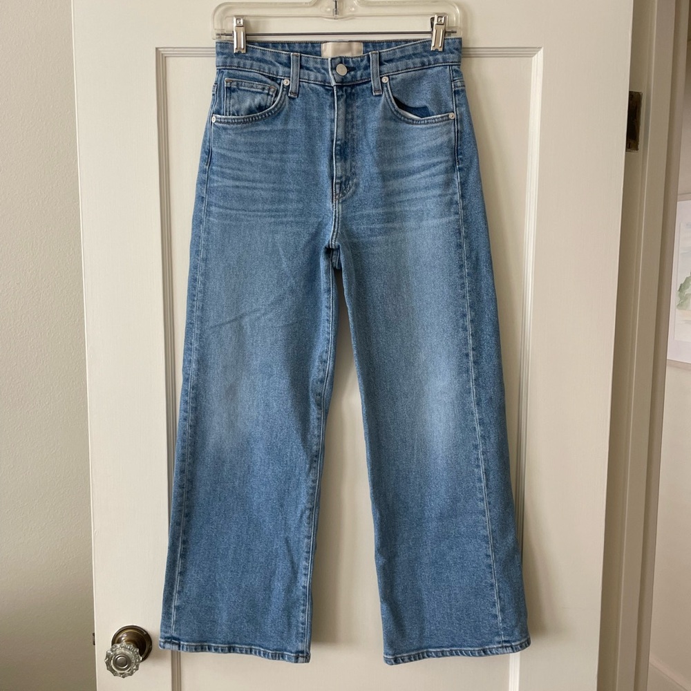 CQY Wide Leg Cropped Jeans